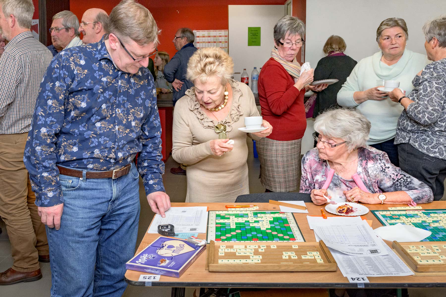 Scrabblewedstrijd in Mechelen voor de Volkskrant