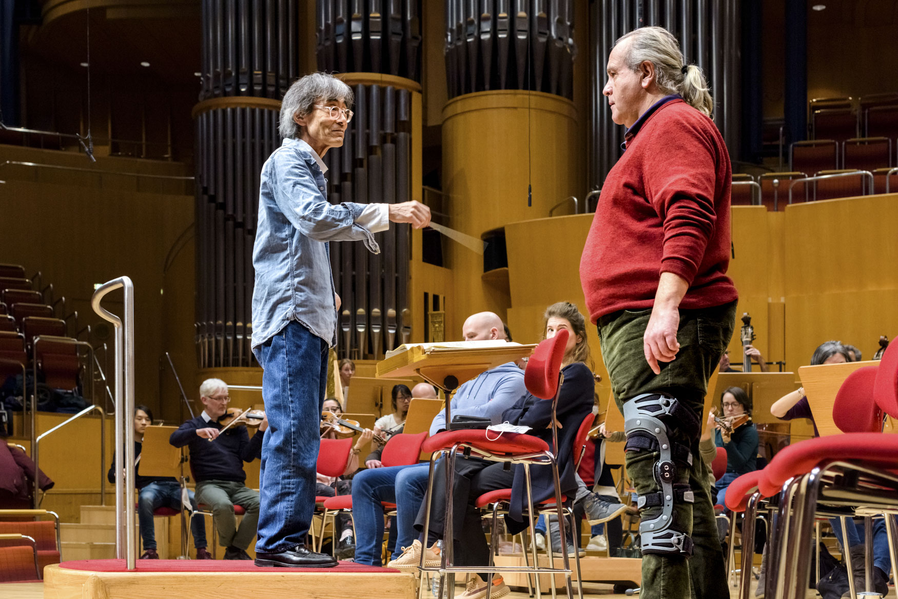 Dirigent Kent Nagano en Concerto Köln repeteren 'Das Rheingold' van Wagner | Sas Schilten fotografie