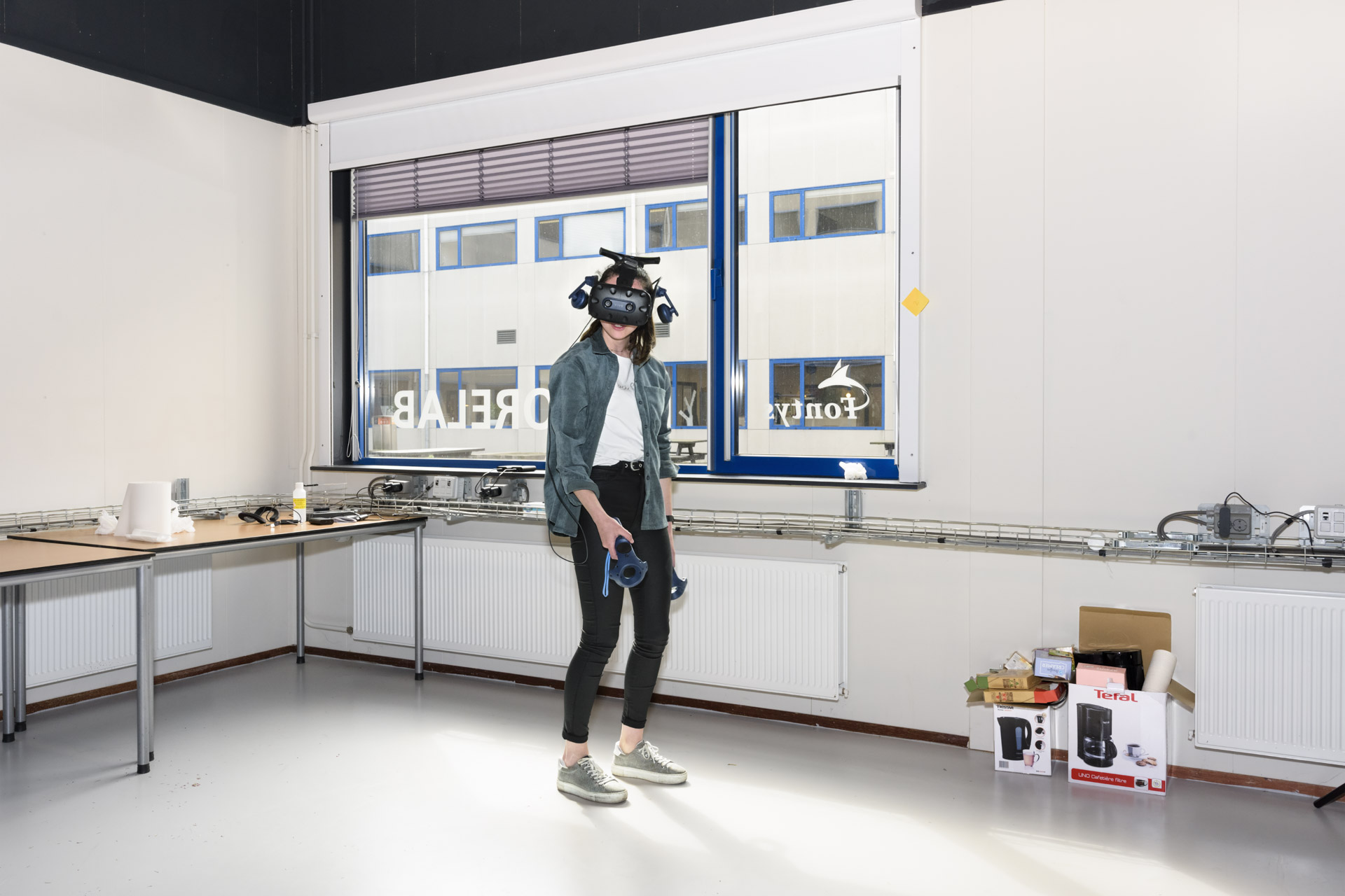 Face Reality - Virtual Reality schooltest bij Fontys | Sas Schilten Fotografie